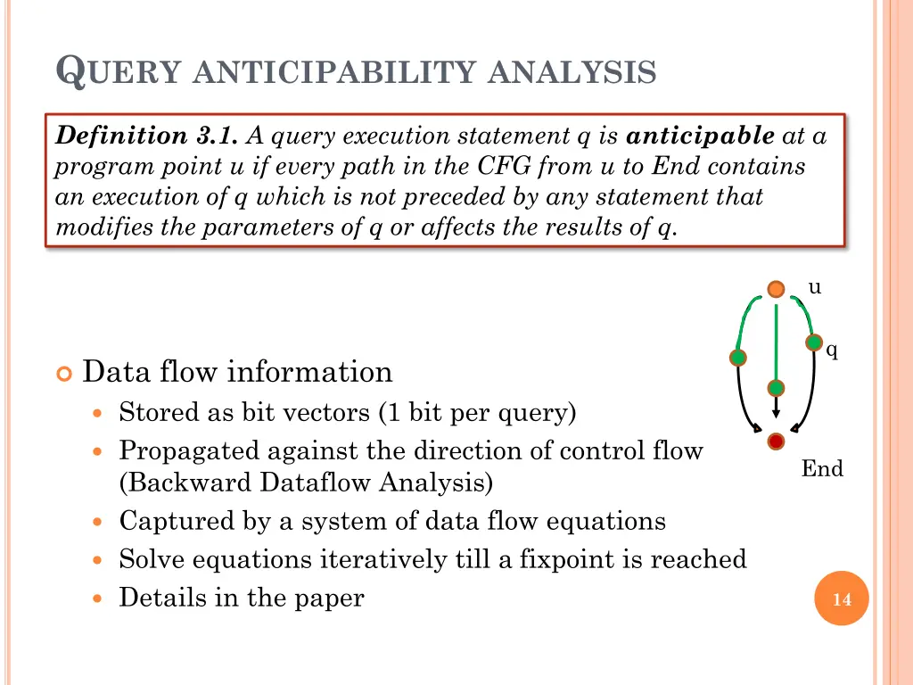 q uery anticipability analysis 1