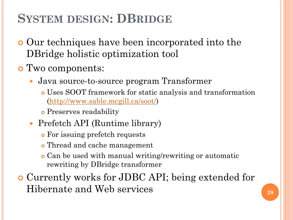s ystem design db ridge