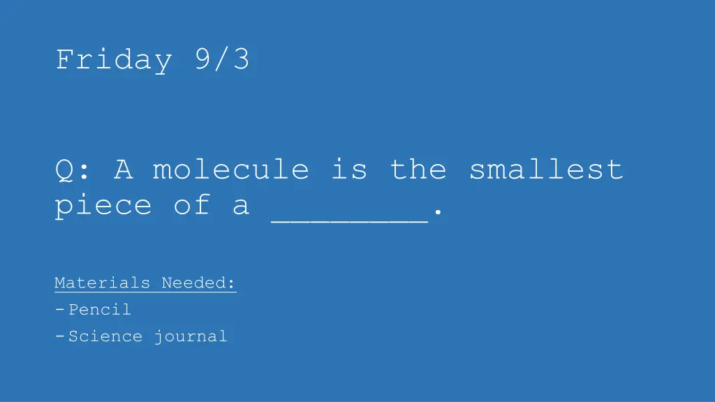friday 9 3