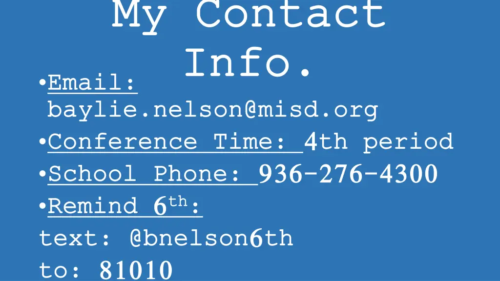my contact my contact info info email email