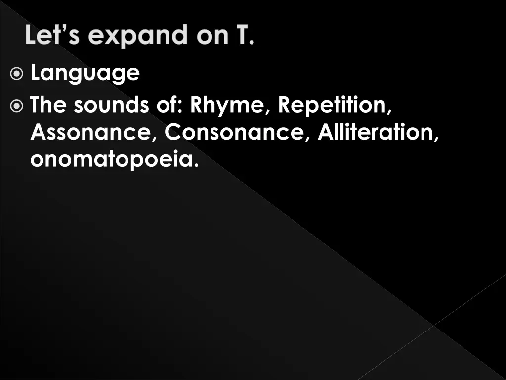 language the sounds of rhyme repetition assonance