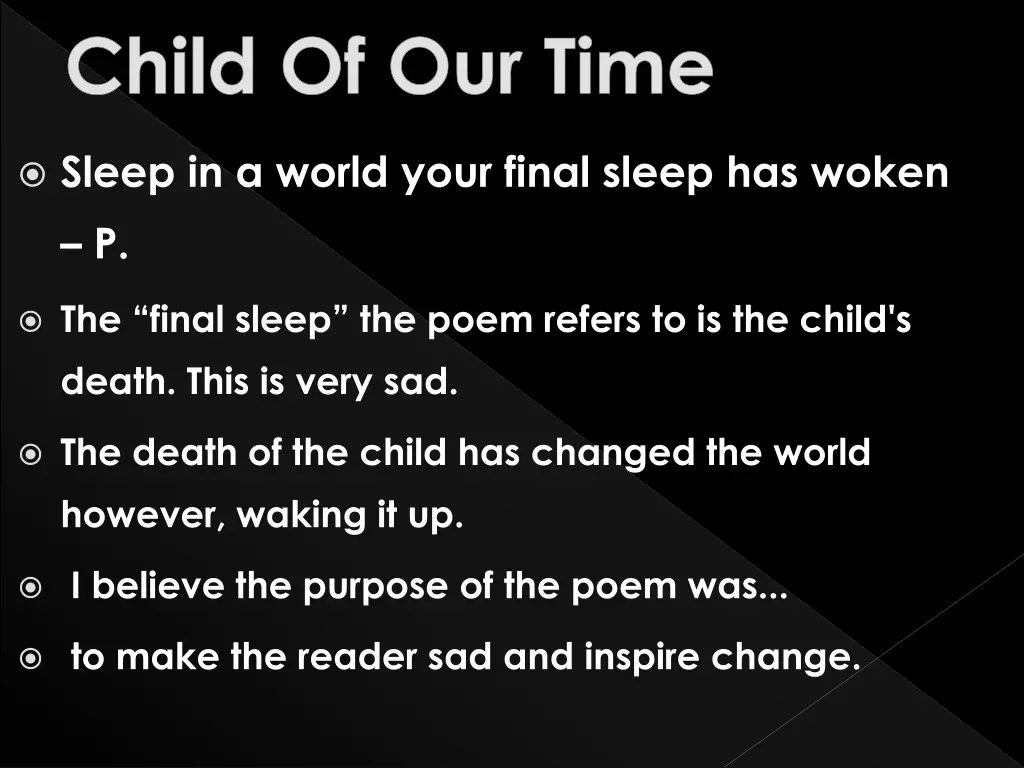 sleep in a world your final sleep has woken p