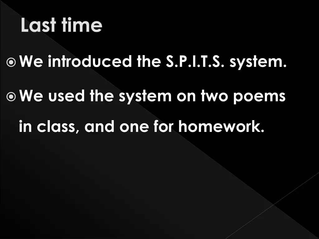 we introduced the s p i t s system