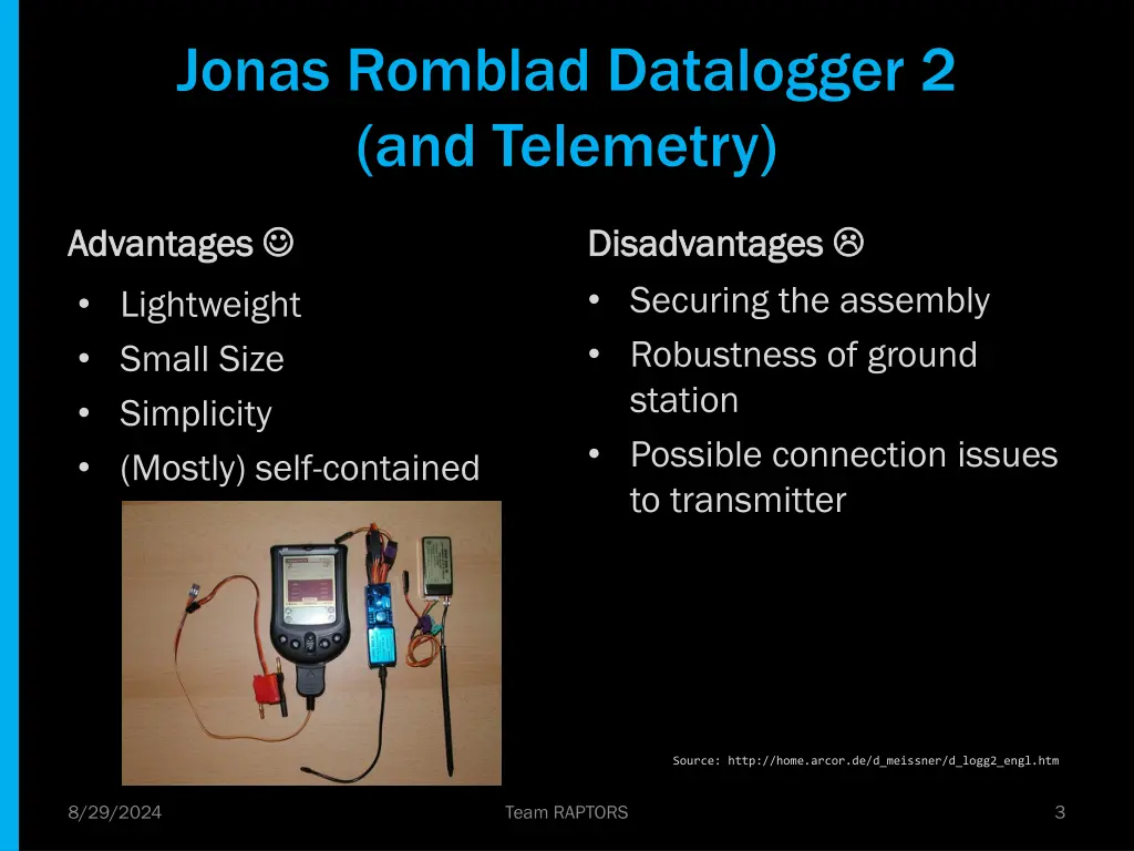 jonas romblad datalogger 2 and telemetry
