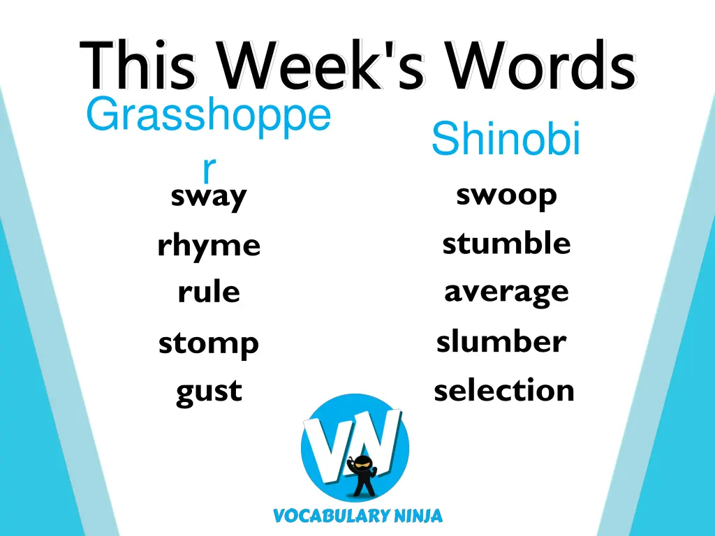 grasshoppe r sway rhyme rule stomp gust