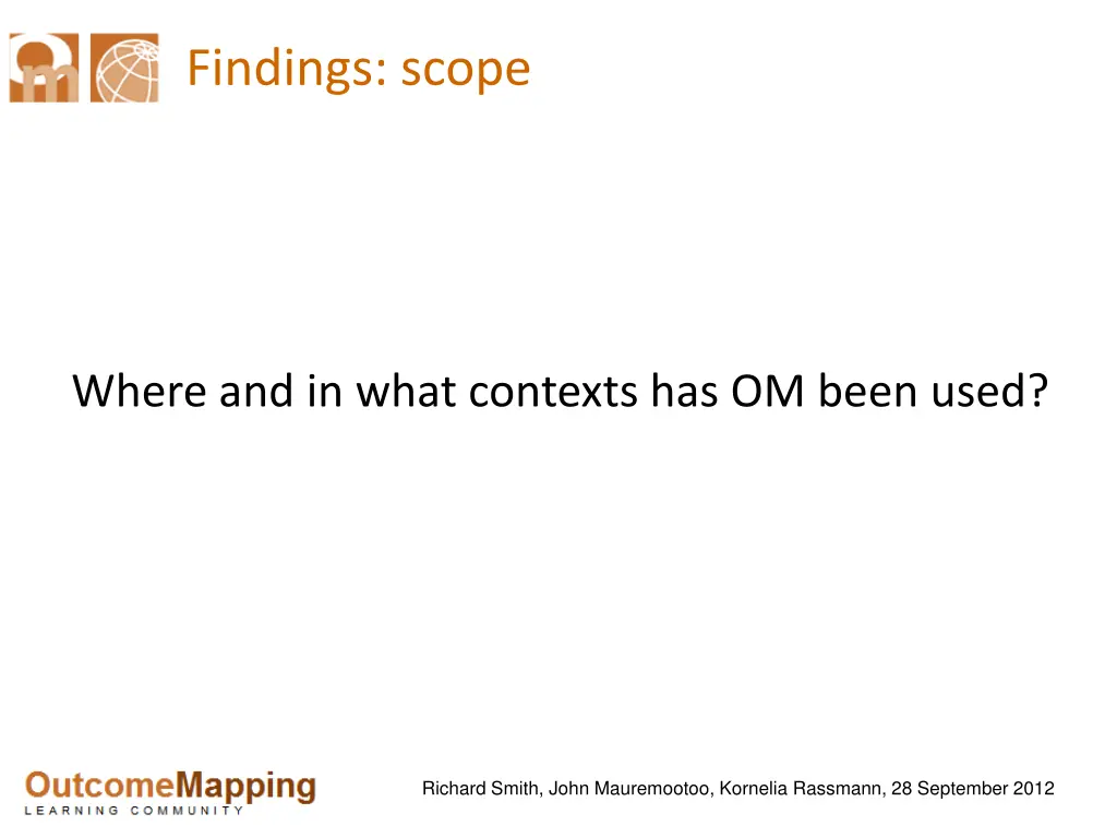 findings scope