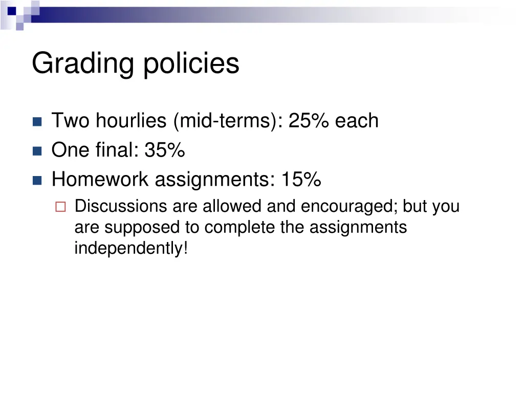 grading policies