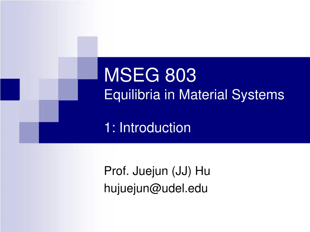 mseg 803 equilibria in material systems
