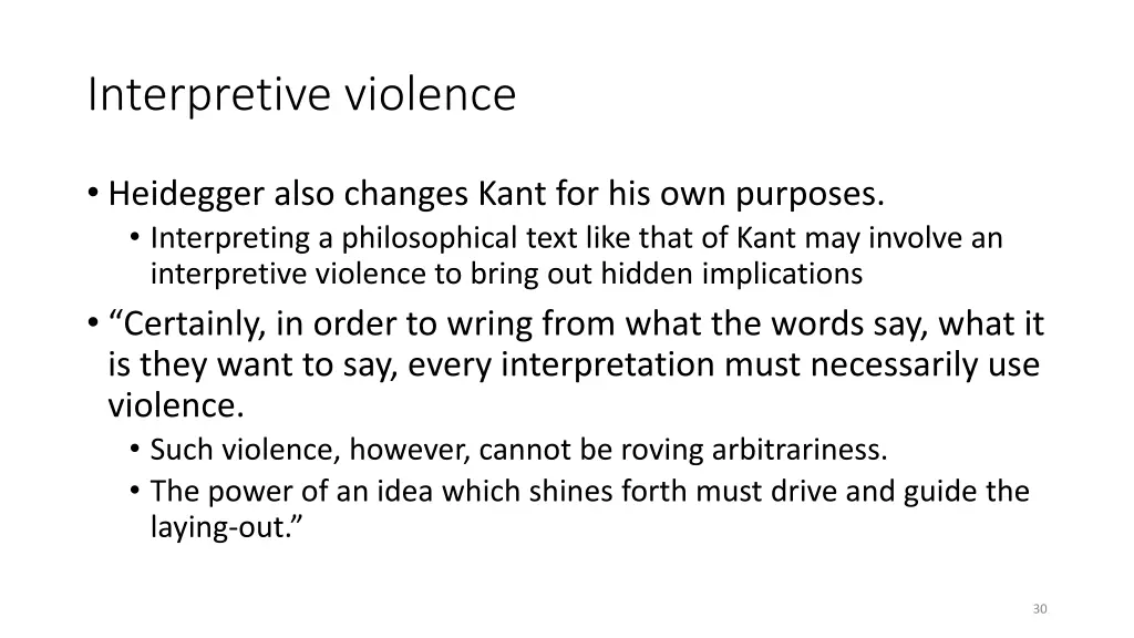 interpretive violence