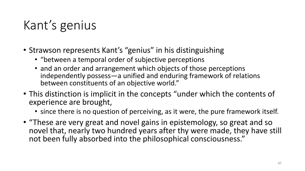 kant s genius