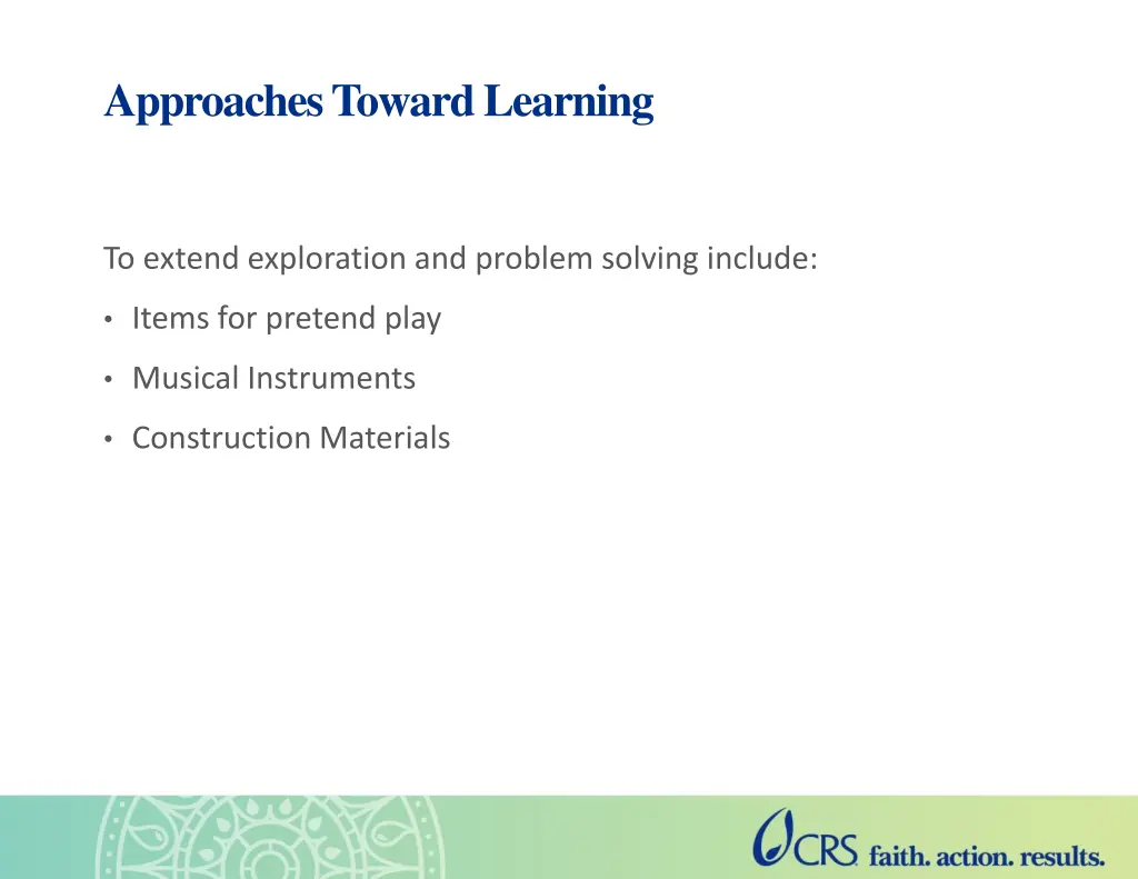 approaches toward learning 1