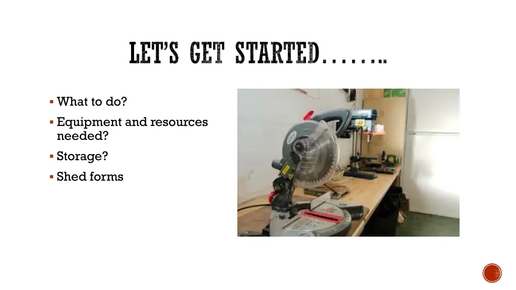 what to do equipment and resources needed storage