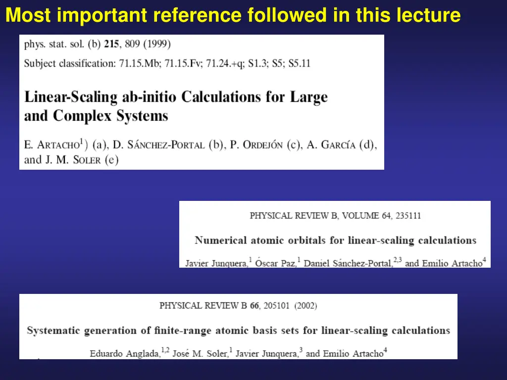 most important reference followed in this lecture