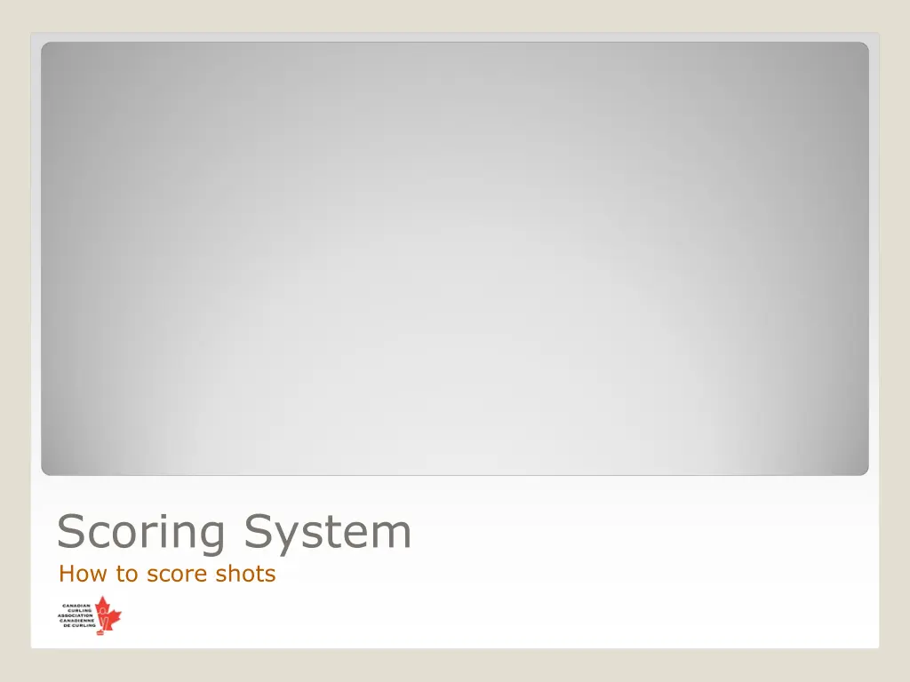 scoring system how to score shots
