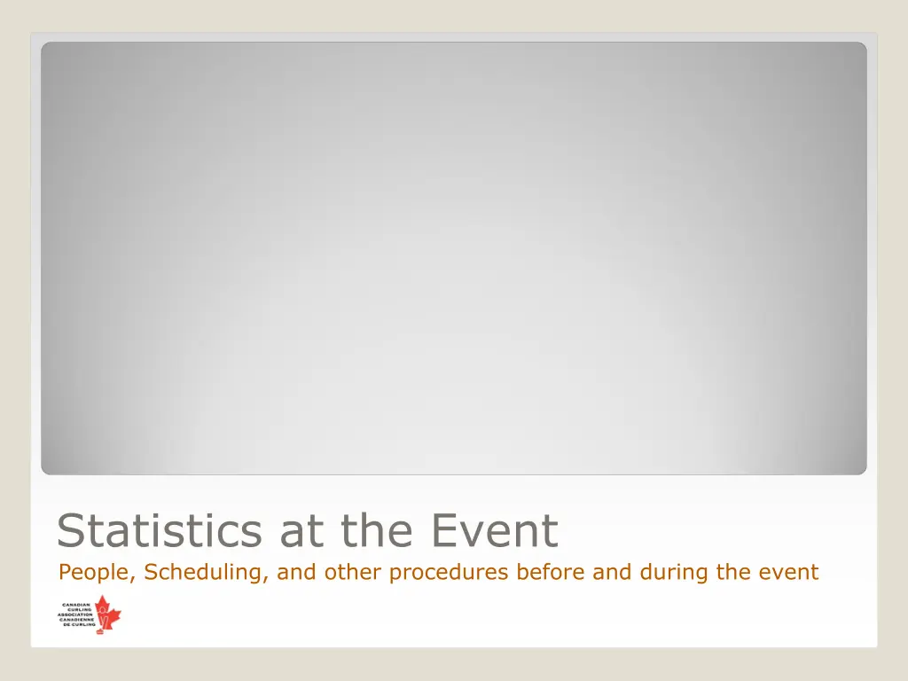 statistics at the event people scheduling