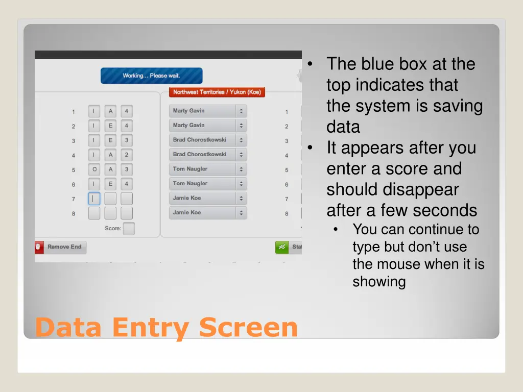 the blue box at the top indicates that the system