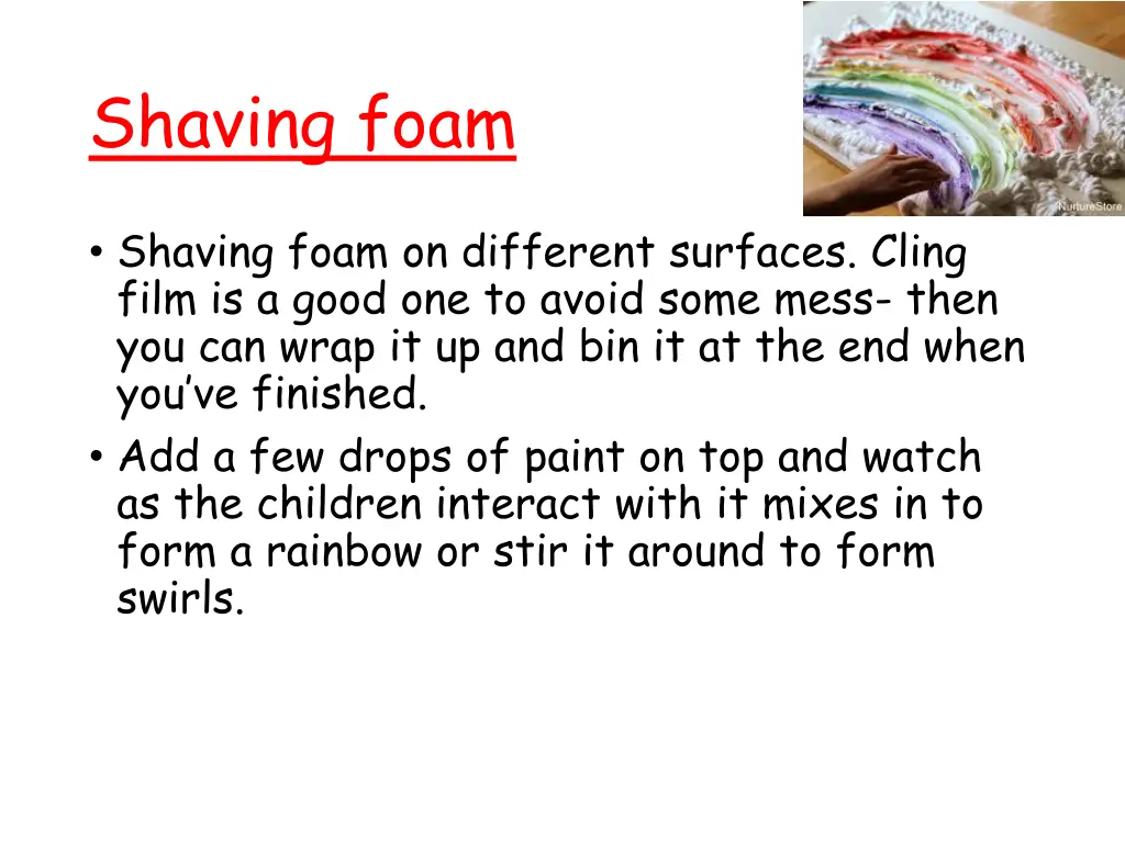 shaving foam