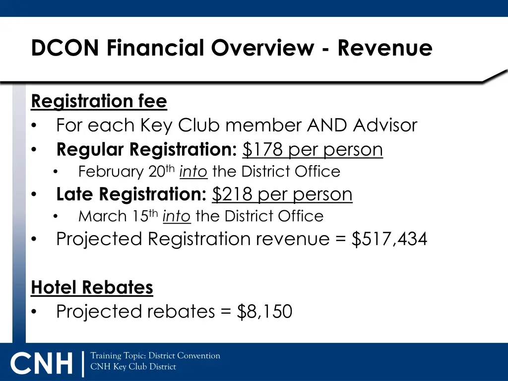 dcon financial overview revenue