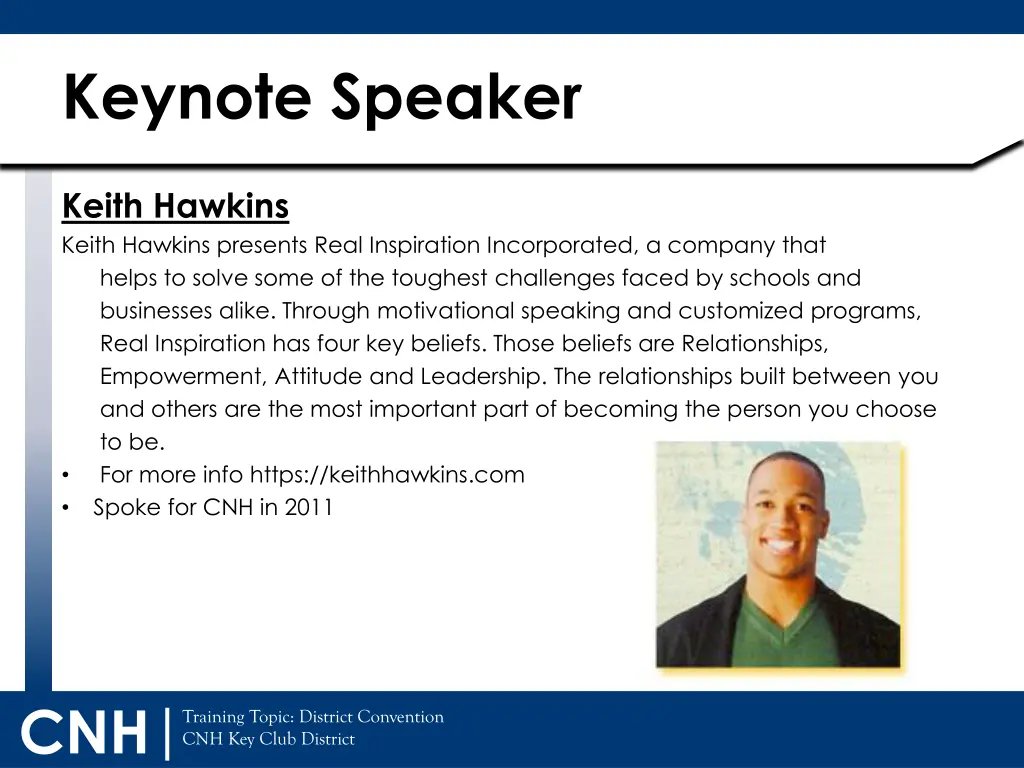 keynote speaker
