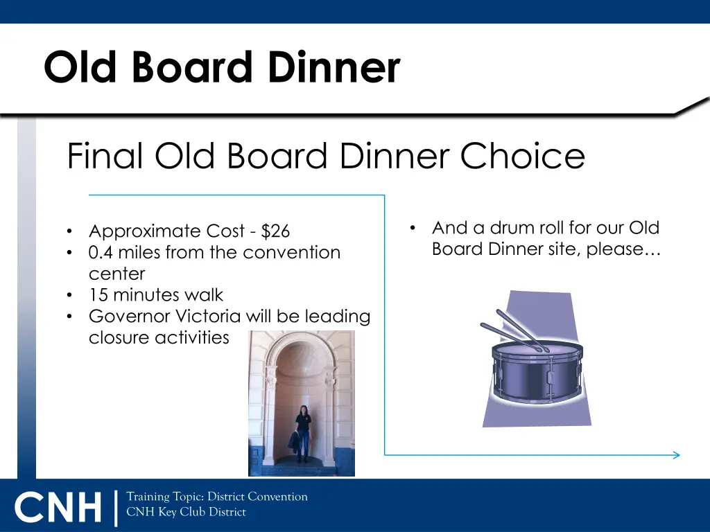 old board dinner