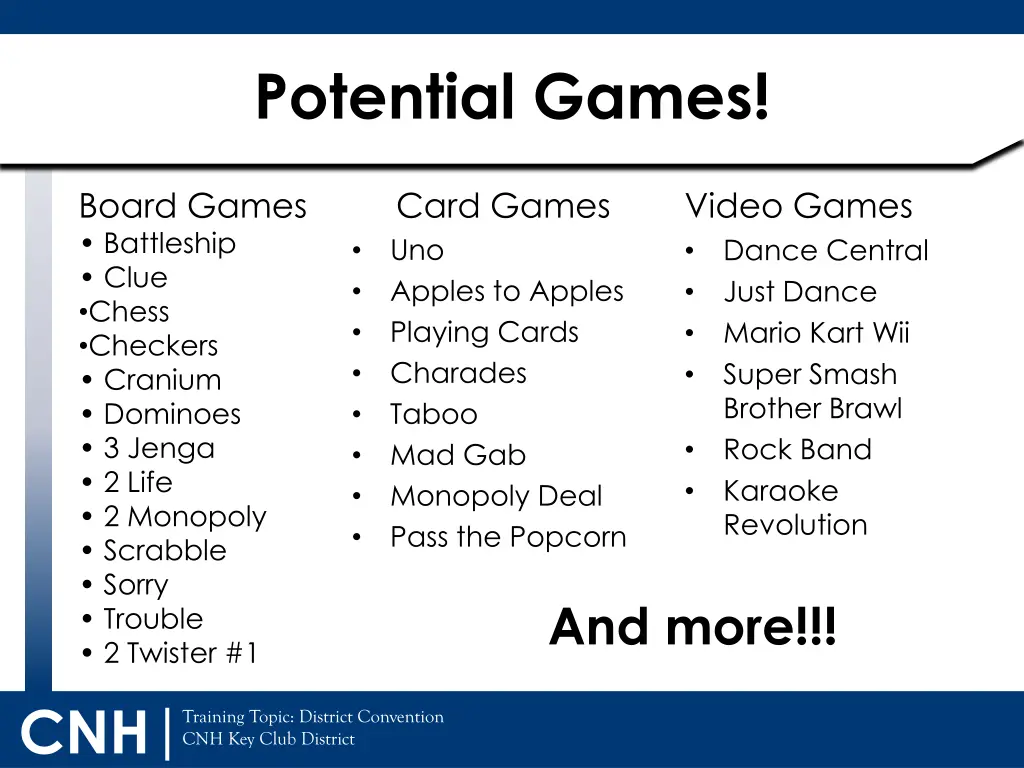 potential games