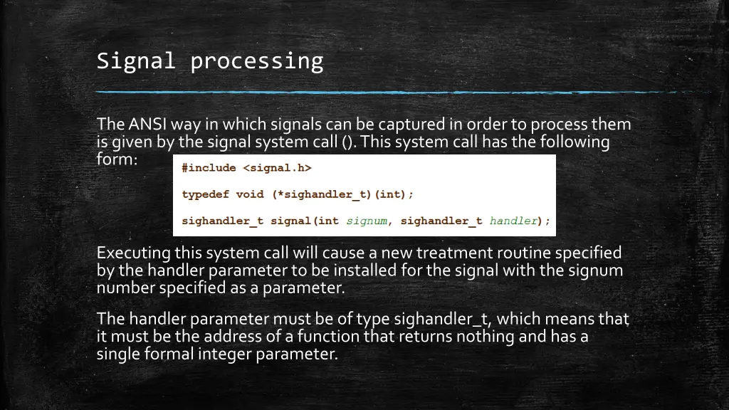 signal processing