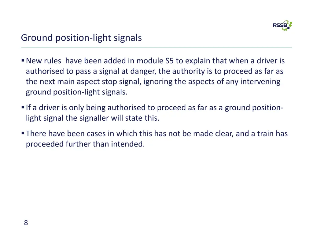 ground position light signals