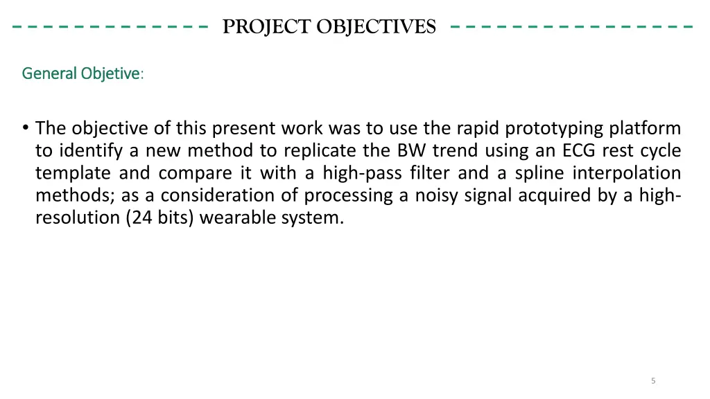 project objectives