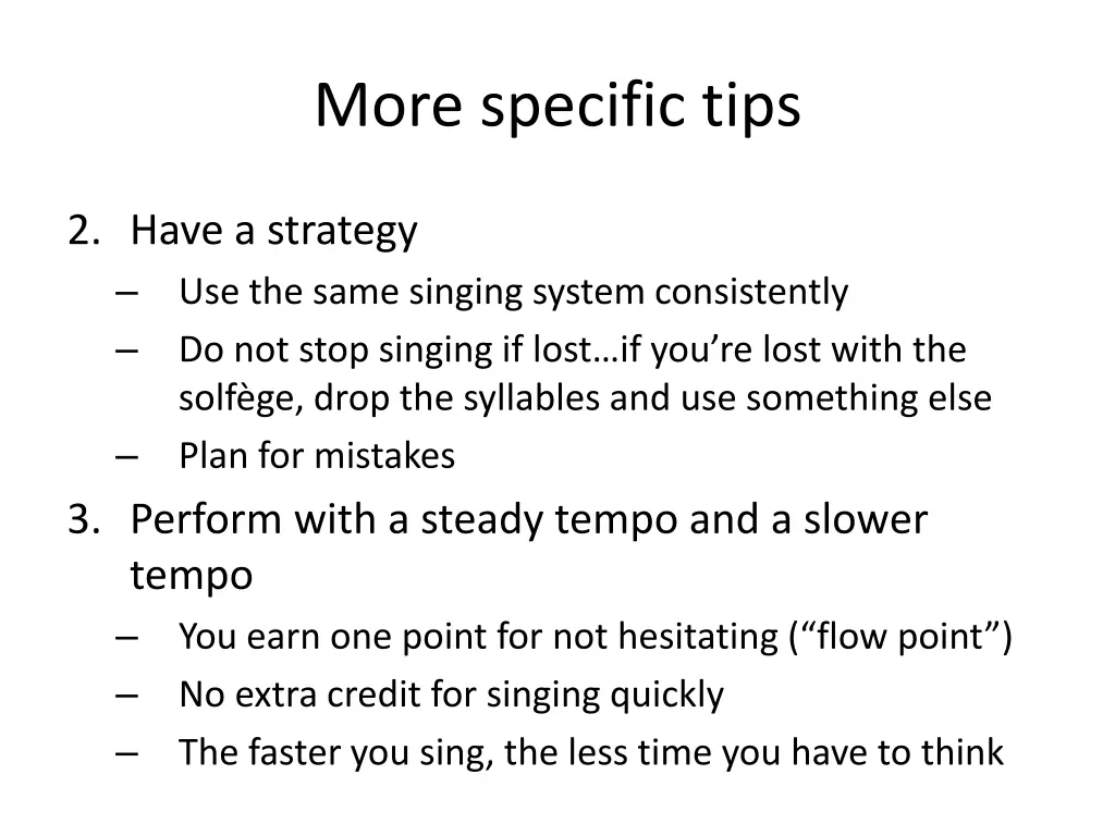 more specific tips 1