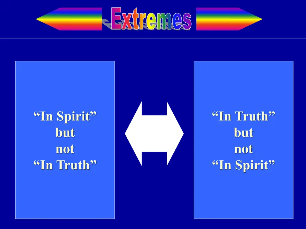 in spirit but not in truth