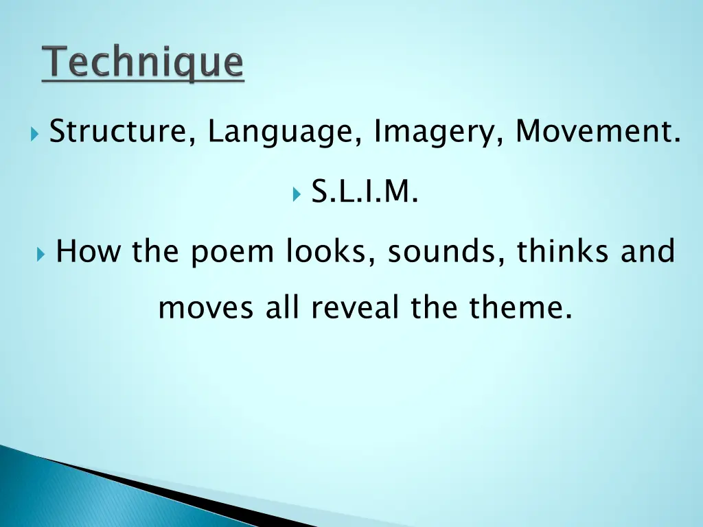 structure language imagery movement