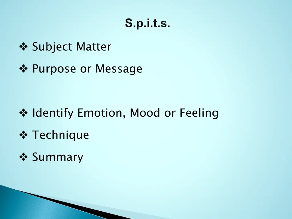 subject matter purpose or message