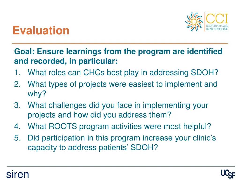 evaluation