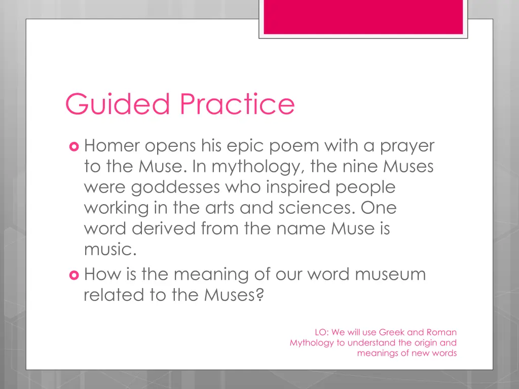 guided practice