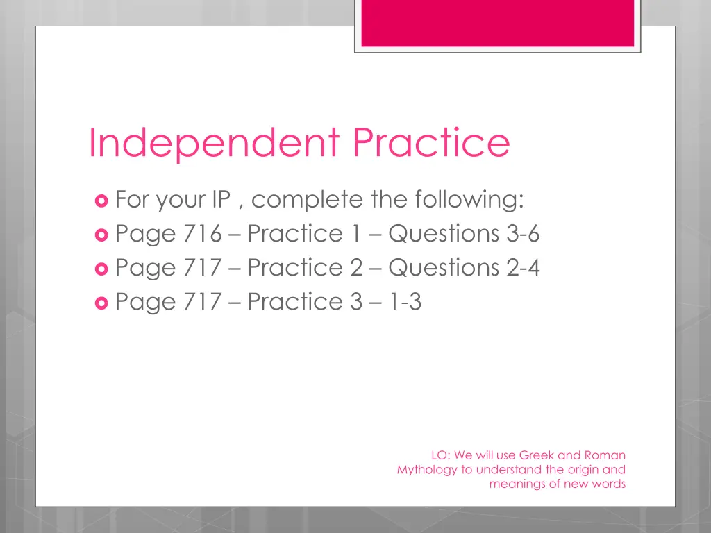 independent practice