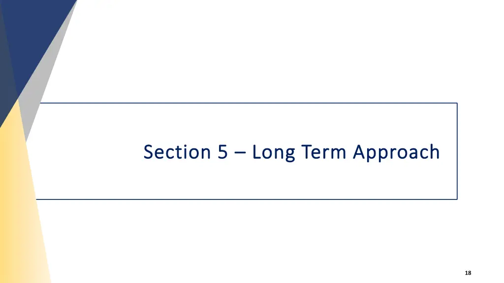 section 5 section 5 long term approach long term