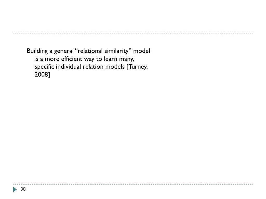 building a general relational similarity model