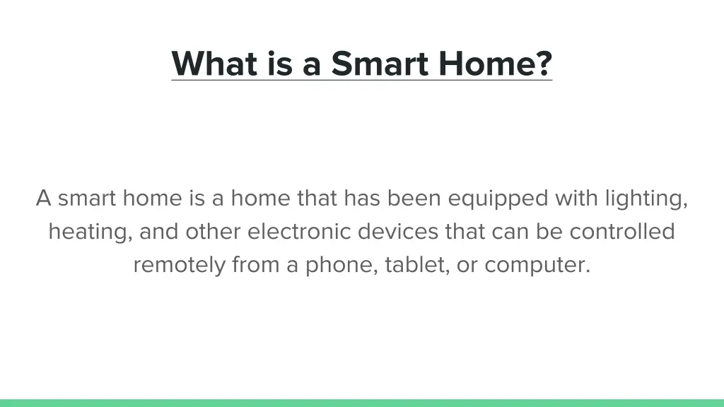 what is a smart home