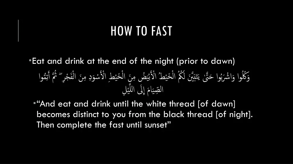 how to fast 3