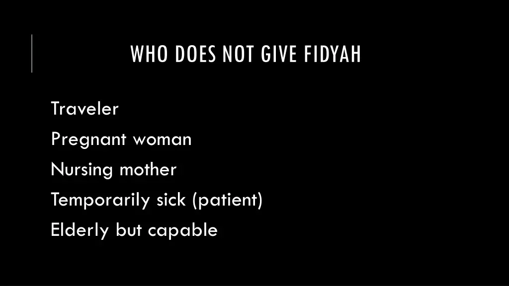 who does not give fidyah