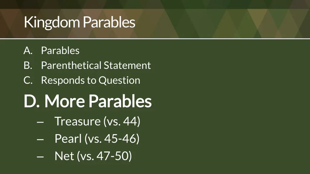 kingdom parables 3