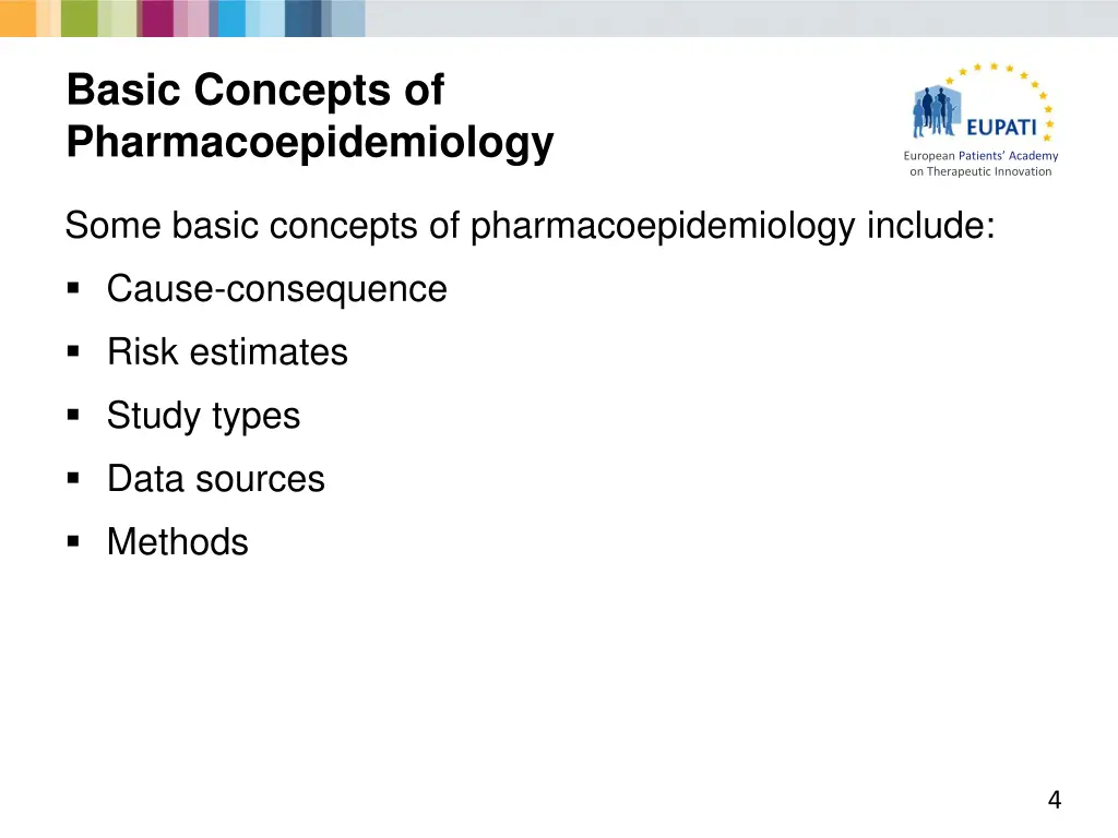 basic concepts of pharmacoepidemiology