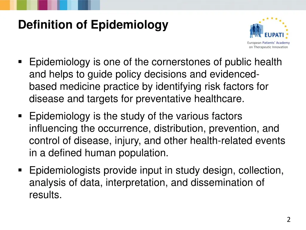 definition of epidemiology