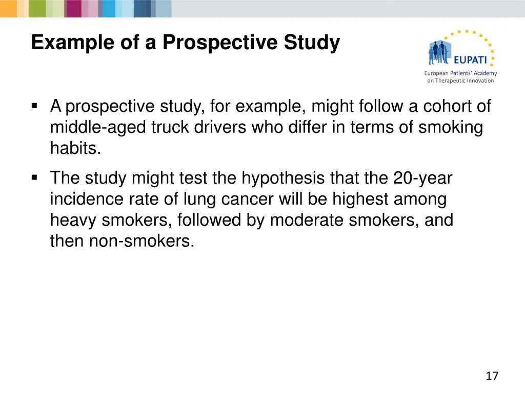 example of a prospective study