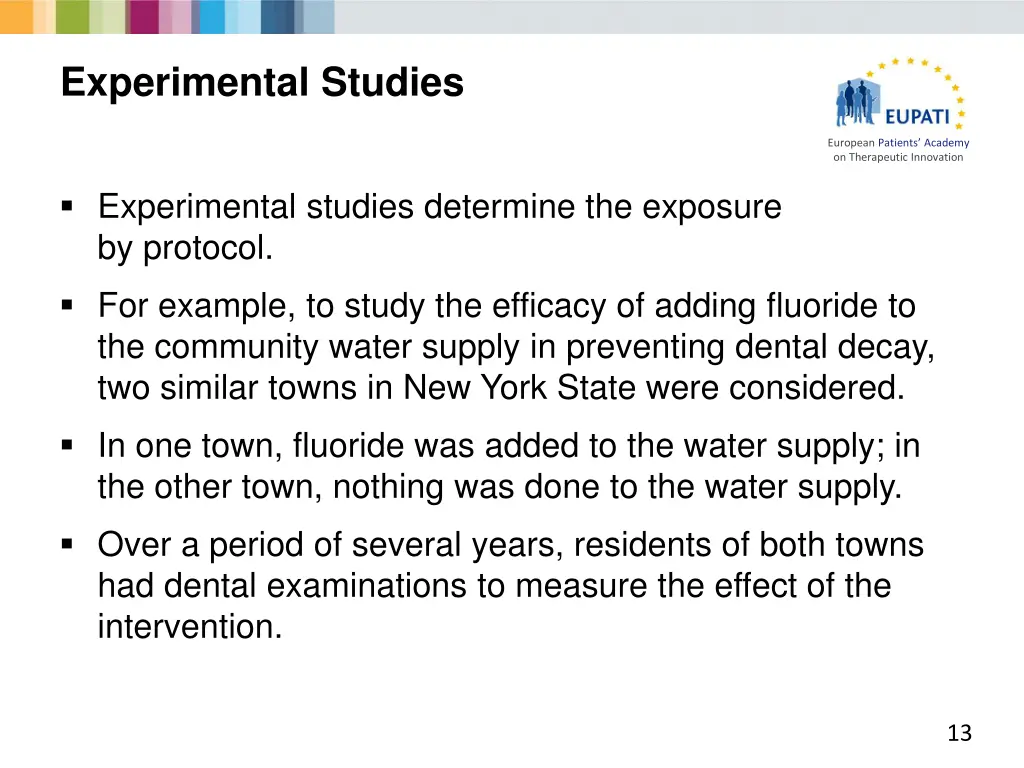 experimental studies