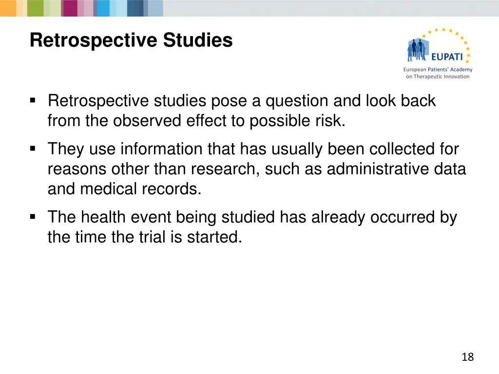 retrospective studies