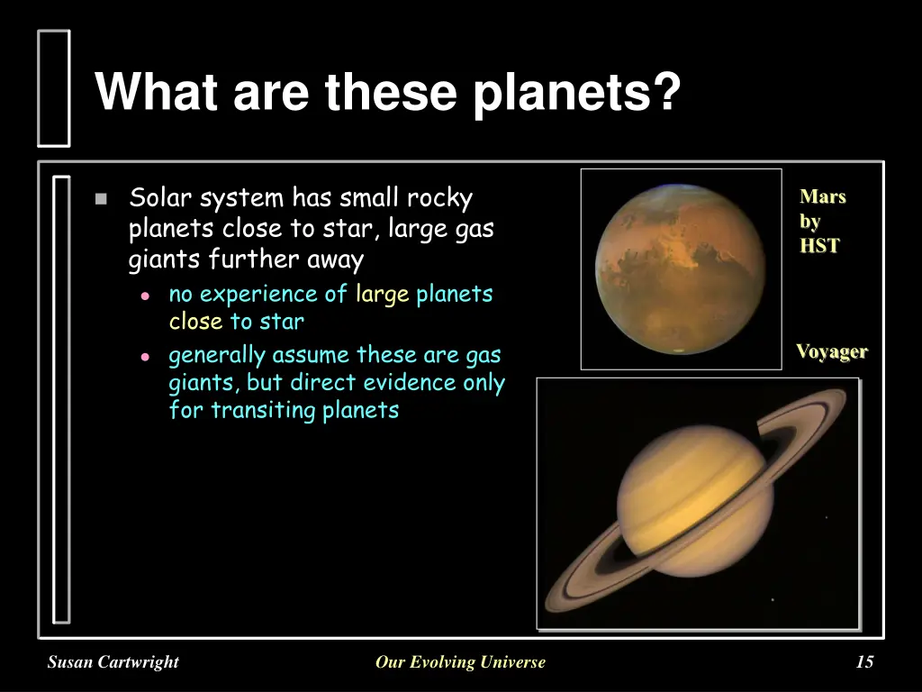 what are these planets