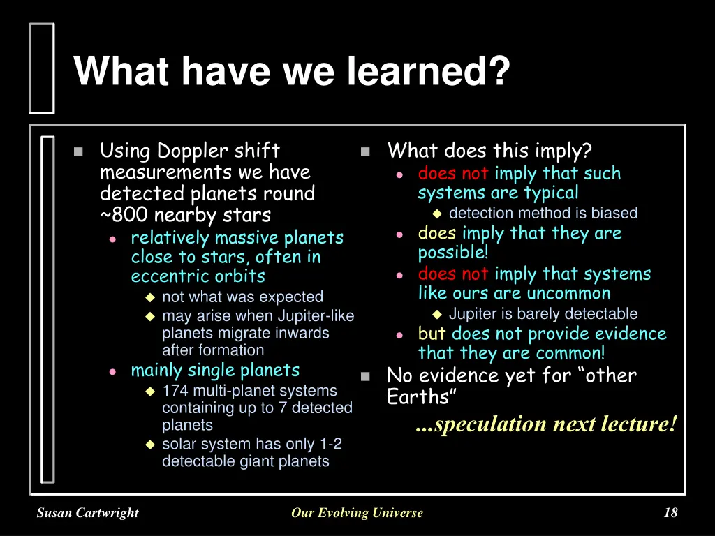 what have we learned