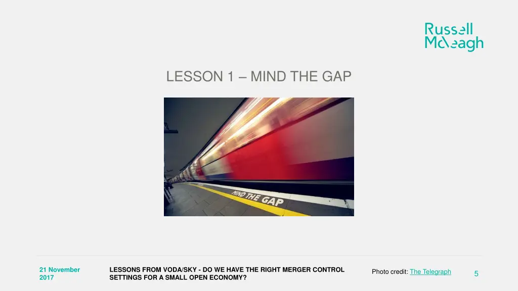lesson 1 mind the gap