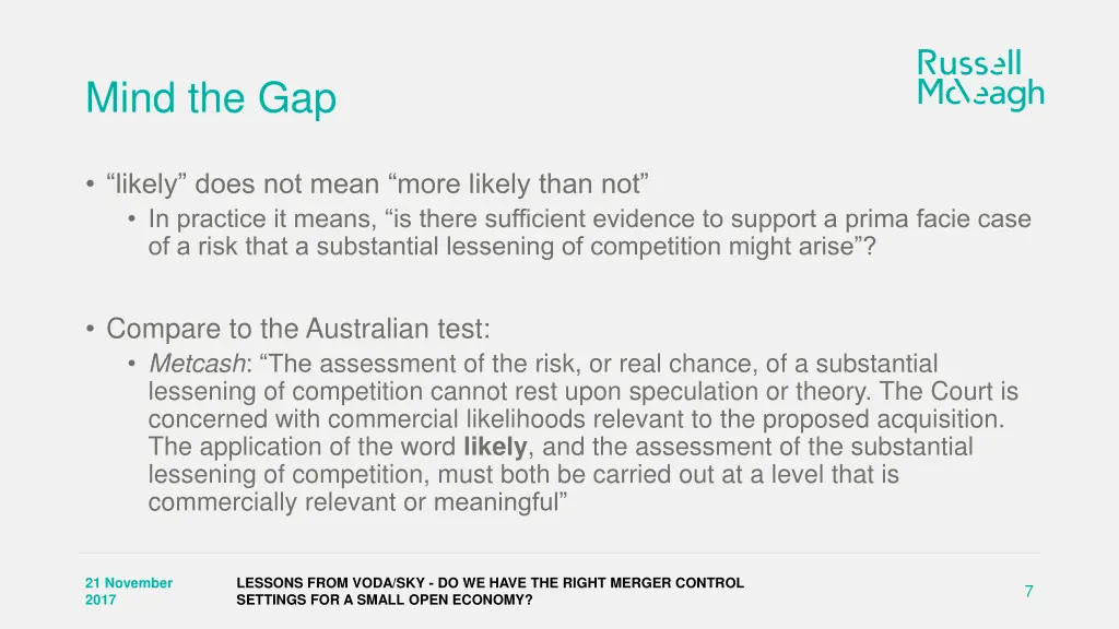 mind the gap 1